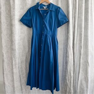 ALEXIS x Target Blue A-Line Blue Shirt Dress Size Large NWOT